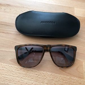Carrera Square Metallic Havana Sunglasses